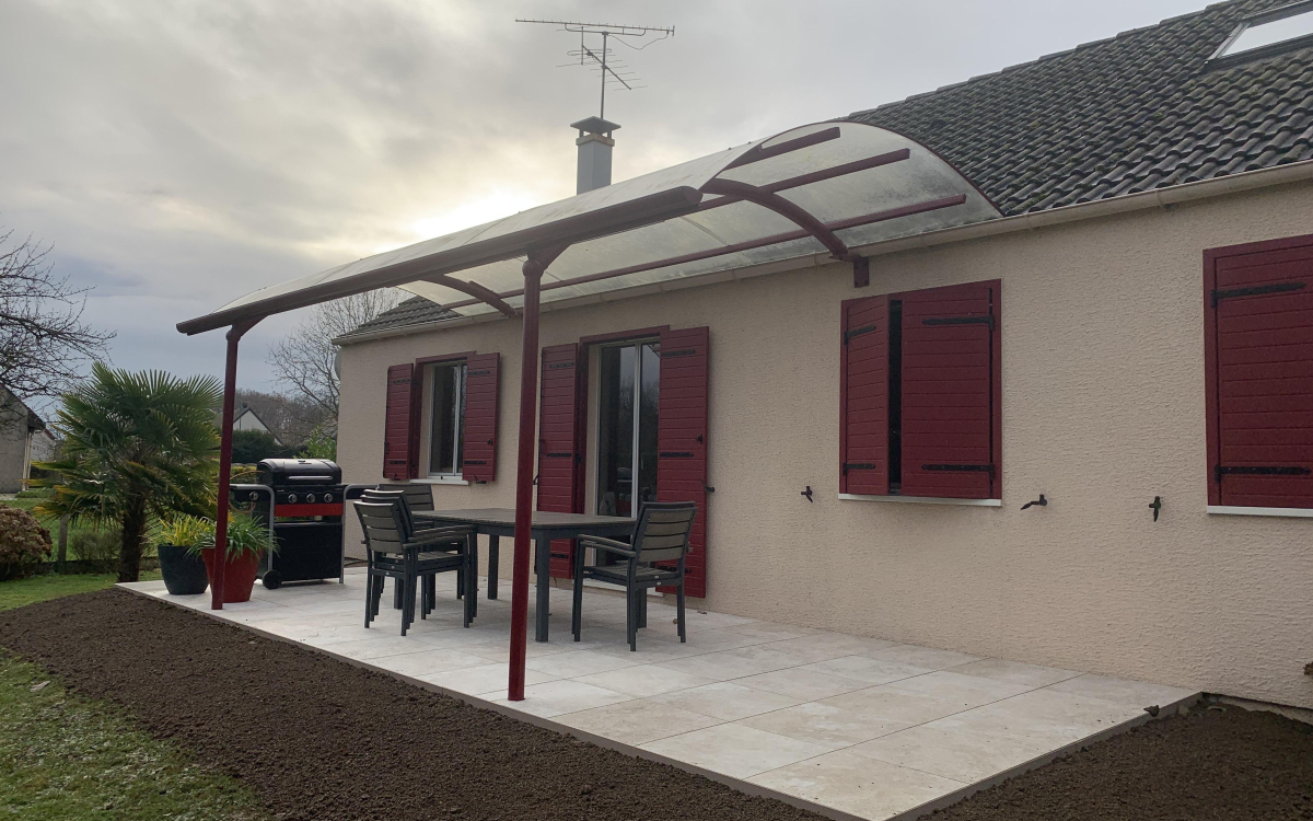 Ralisation Terrasse en dallage sur plots  Allonne conue le 20/12/2024