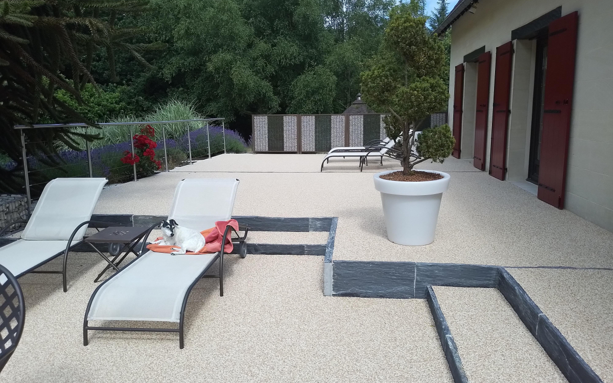 Cration Terrasse en Minralstar   COLLEVILLE conue le 23/12/2024