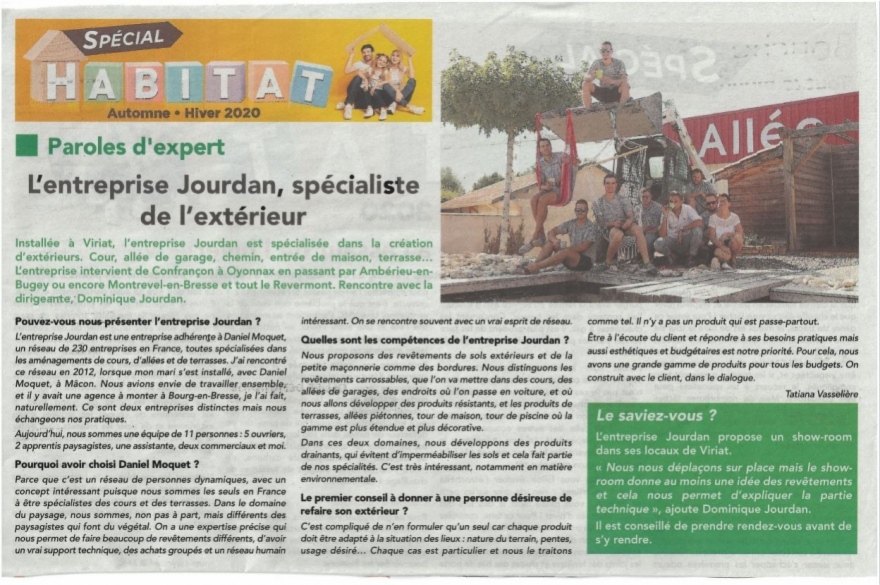 Apparition dans le journal "Ainpact" 