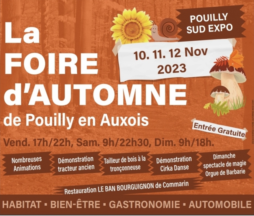 Foire de l'automne - Pouilly en Auxois 2023