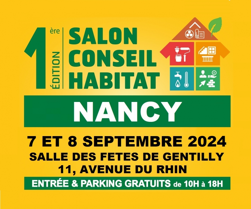 Rendez-vous au Salon Conseil Habitat de Nancy !