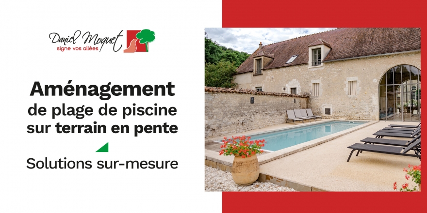 5 idées de plage de piscine avec terrain en pente