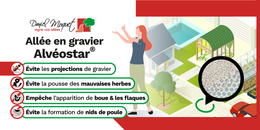 Réaliser une allée en gravier pour voiture