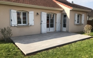 Terrasse en dallage grs cerame7473