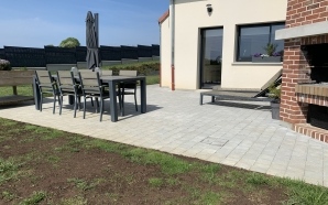 Terrasse en pavage dallage9884