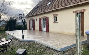 Terrasse en dallage sur plots18754