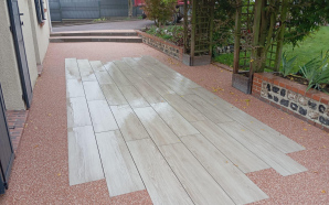 Terrasse en grs crame et Hydrostar20457