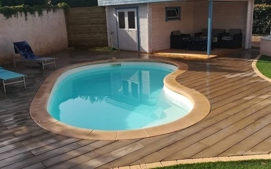 Plage De Piscine En Boibé Créé Par Allées Progressives à