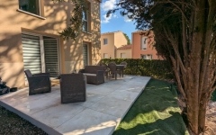 Terrasse en dallage sur plots